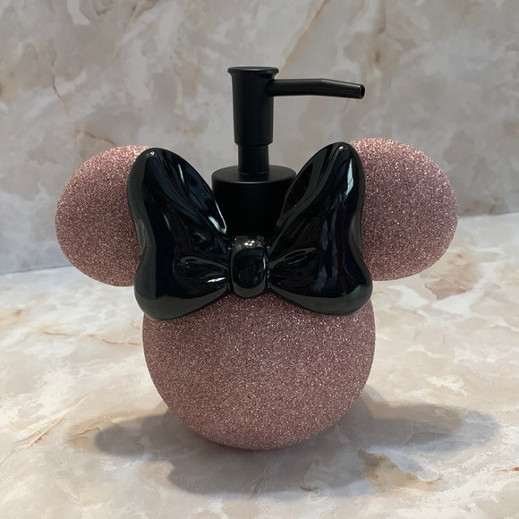Disney: Minnie Mouse pink glitter soap / lotion dispenser. - Picture 1 of 4